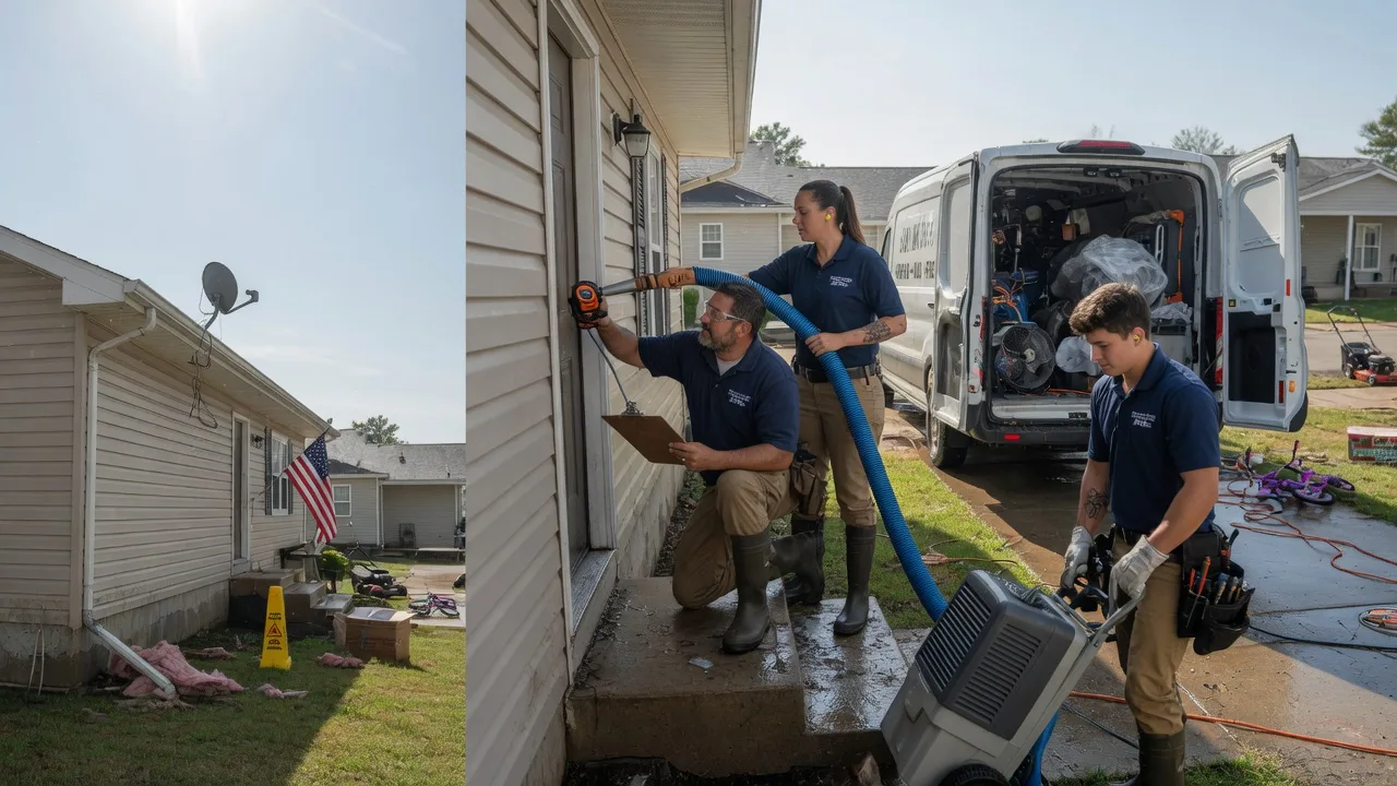 Ceiling Water Damage Restoration in Paola, KS near me